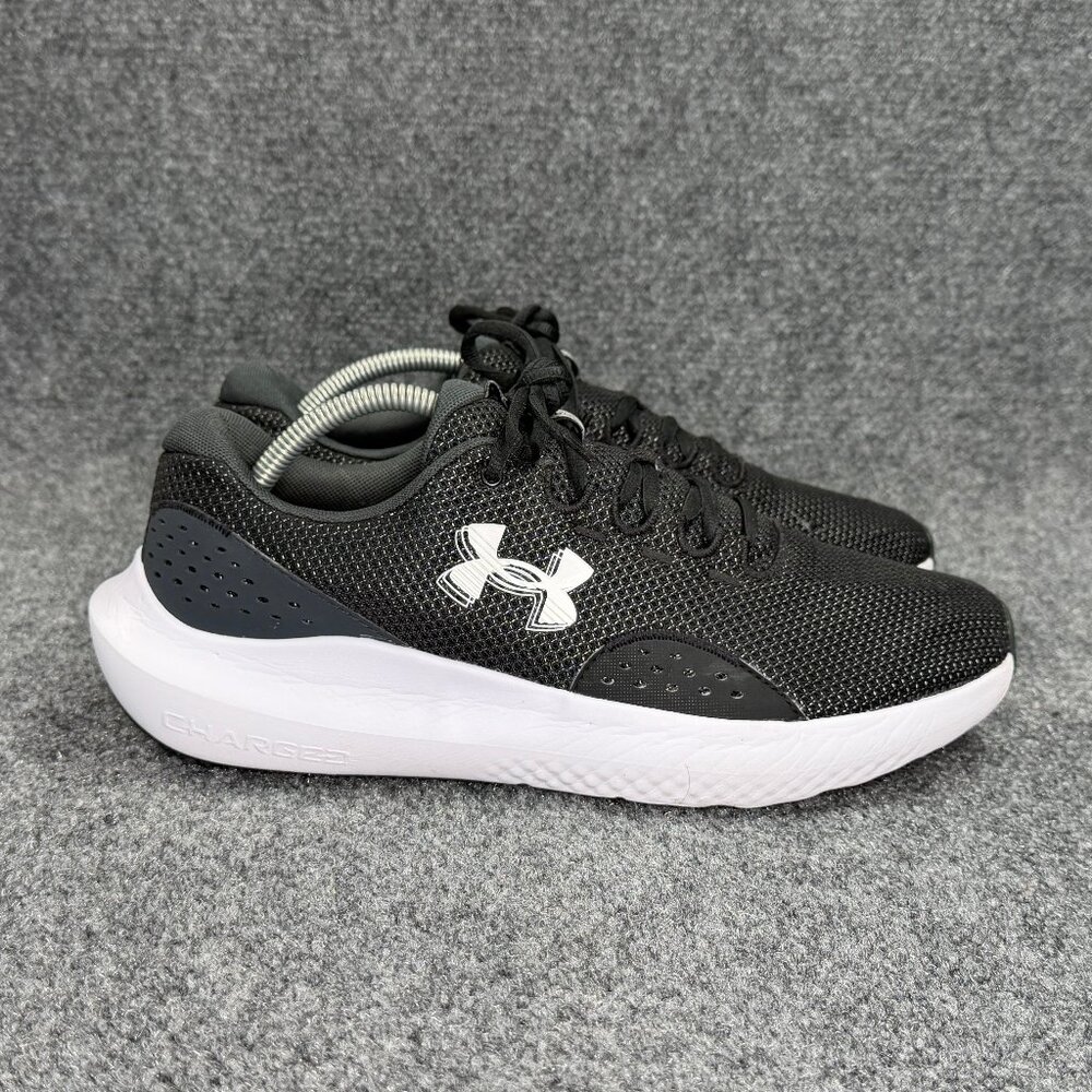 Under Armour Charged Surge 4 Running Shoes Men Size 10.5 Black Athletic Training